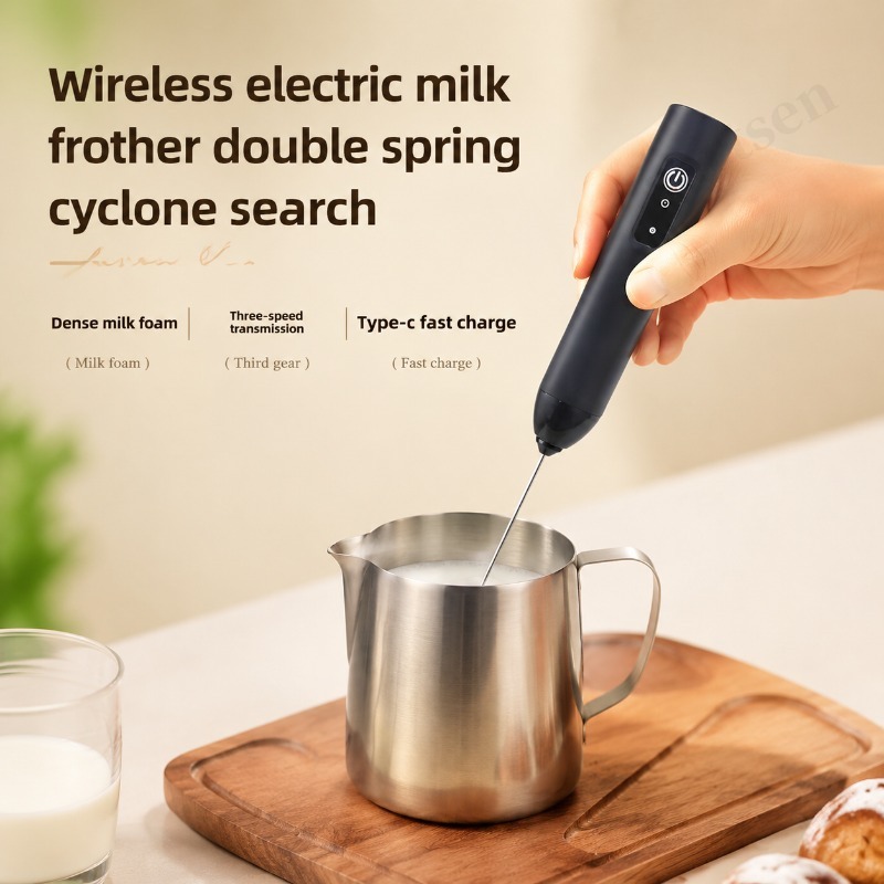 Yogurt Maker Electric - 電動コーヒーフォーマー 2 in 1 充電式 Type-C
