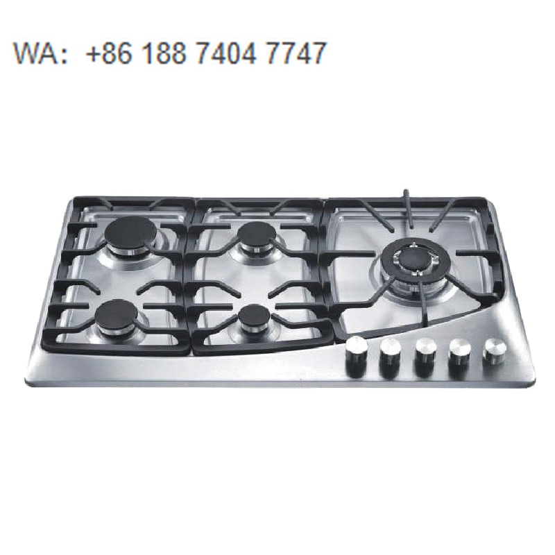Kitchen Appliances Built In - 省エネビルトインコンロ 5口 ステンレス製一体型調理器具 モダンな家庭用キッチンデザイン向け
