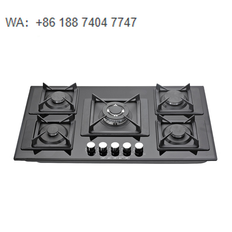 Kitchen Appliances Built In - 工場カスタム専門メーカー ガスコンロ ビルトインガスホブ 5口強化ガラス安全装置付きキッチン家電