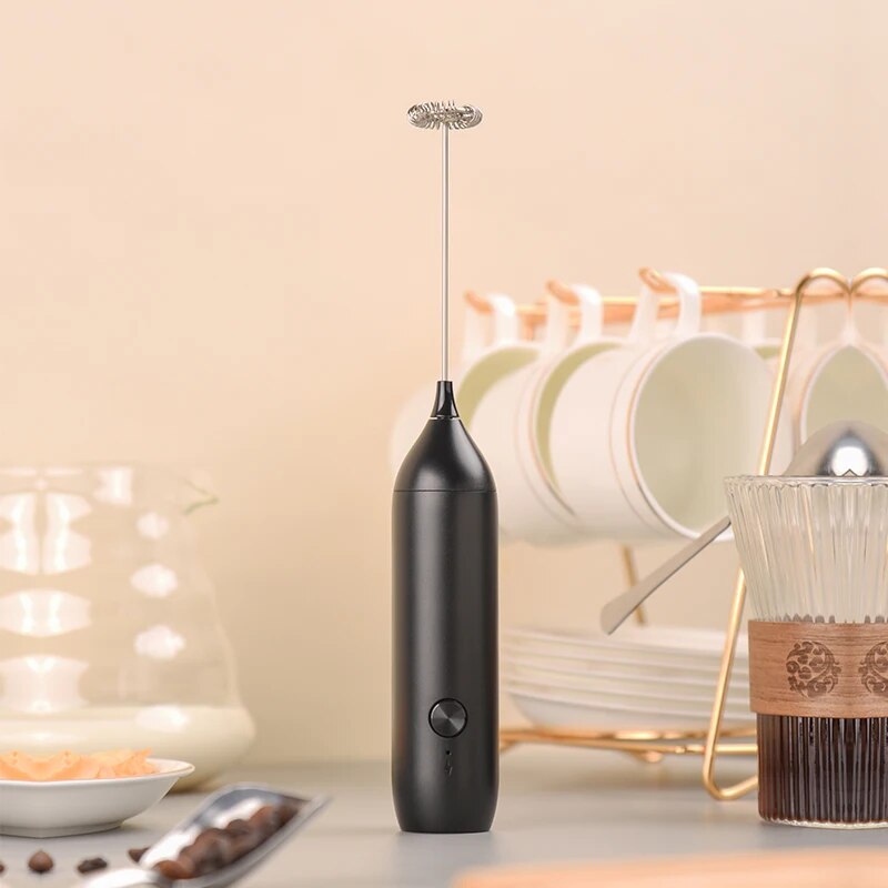 Yogurt Maker Electric - 電動ミルク泡立て器コーヒー泡立て器USB-C充電式電動泡立て器強力なミニドリンクミキサー