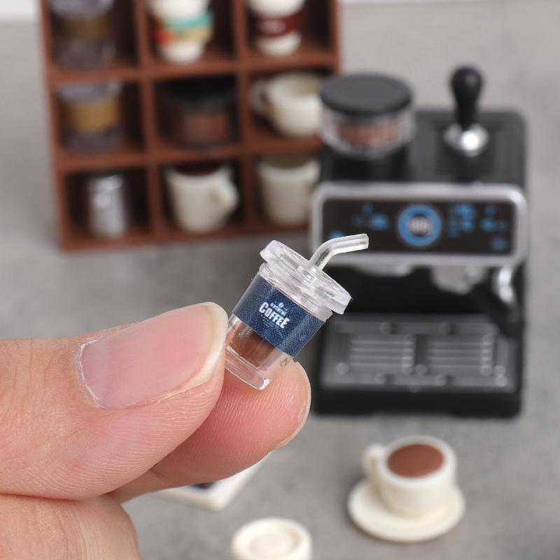 新しい # 1:12 ドールハウス用ミニチュアコーヒーメーカ - Kitchen Appliances Toys のレビューと価格