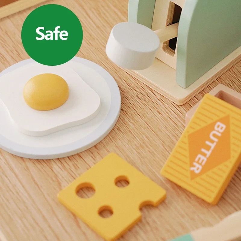 木製シミュレーショントースターおもちゃ キッズごっこ遊びキッ - Kitchen Appliances Toys のレビューと価格
