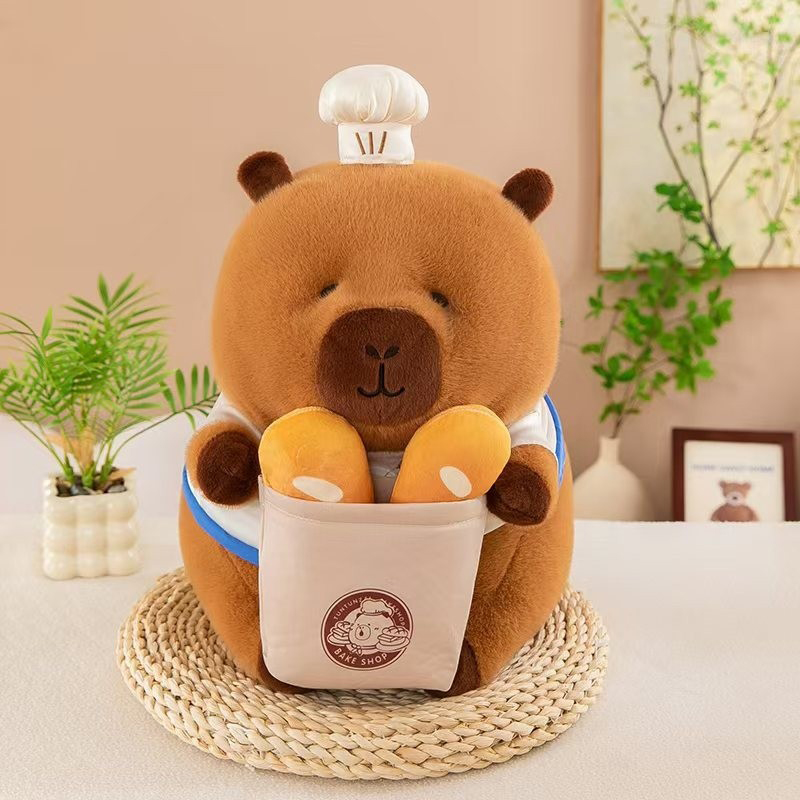 30cm シェフ パン カピバラ ぬいぐるみ かわいい カピ - Kitchen Appliances Toys のレビューと価格