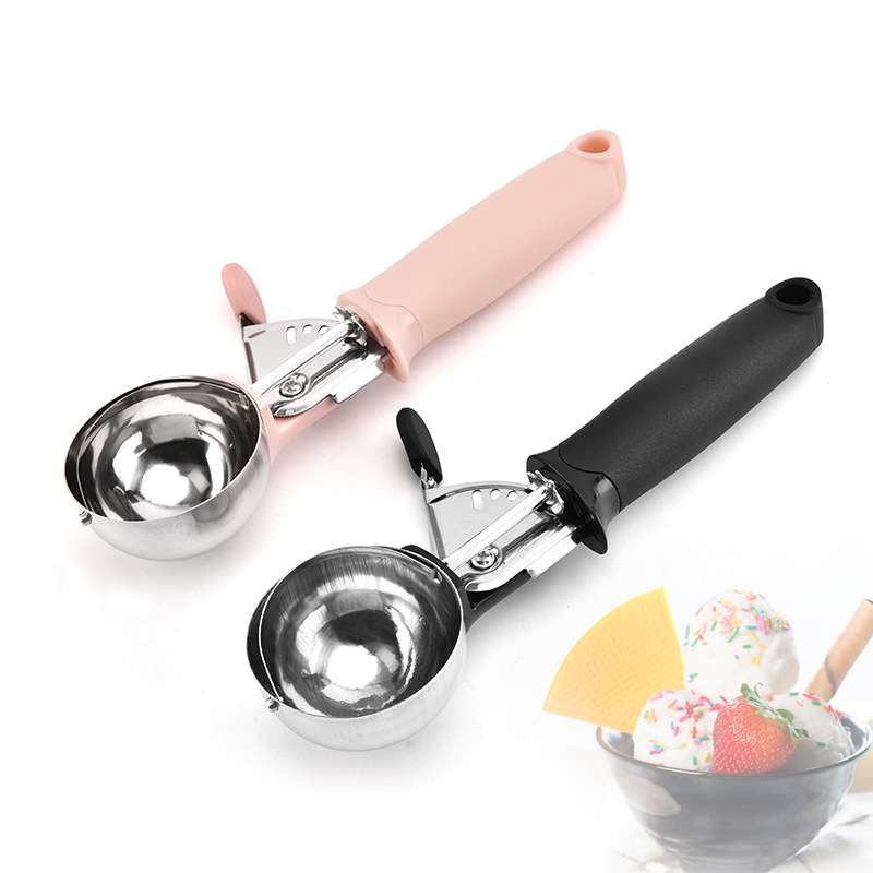ステンレス鋼アイスクリームスクーパー多機能押せるフルーツスプ - Kitchen Appliances Best のレビューと価格
