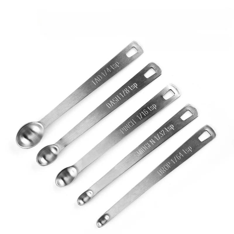 新しい 5 ピース/セットミニ計量スプーンセットステンレス鋼 - Kitchen Appliances Best のレビューと価格