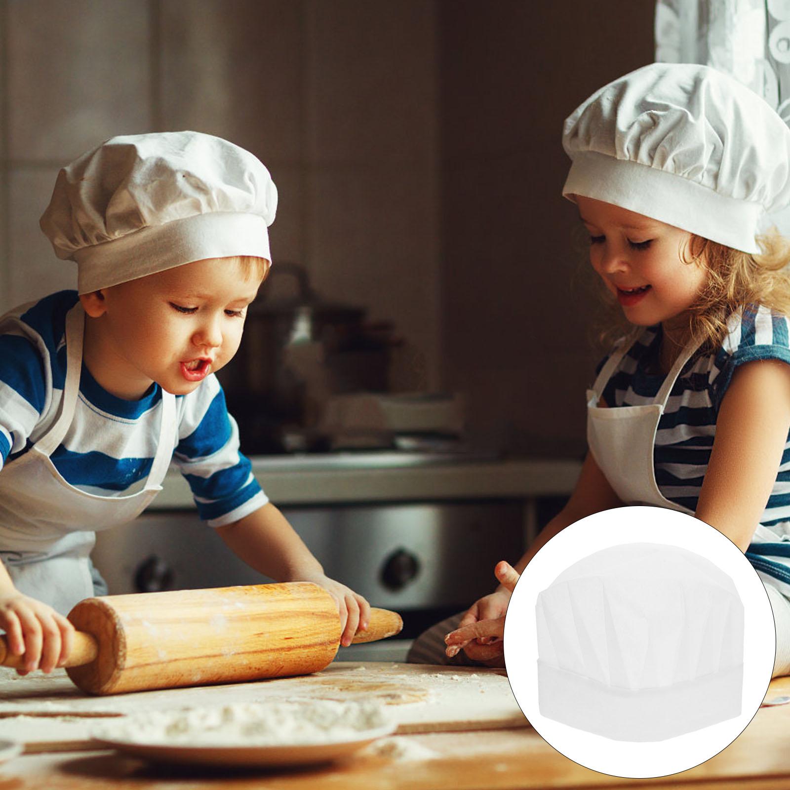 20 個子供使い捨てシェフ帽子軽量ヘッドギアシンプルなキッチ - Kitchen Appliances Toys のレビューと価格