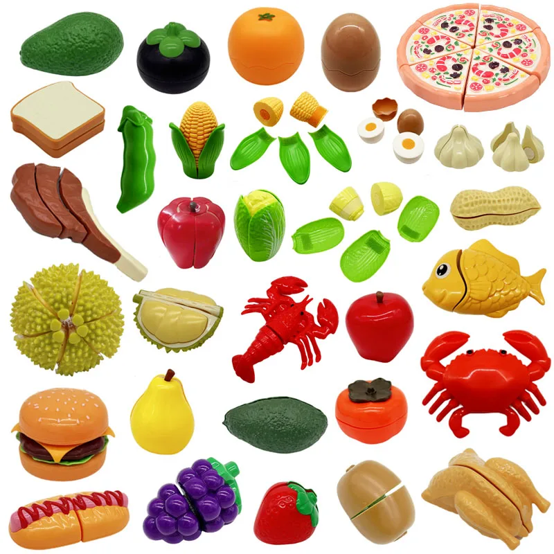 子供のためのモンテッソーリハウスゲーム,果物,ピタヤ,野菜, - Kitchen Appliances Toys のレビューと価格
