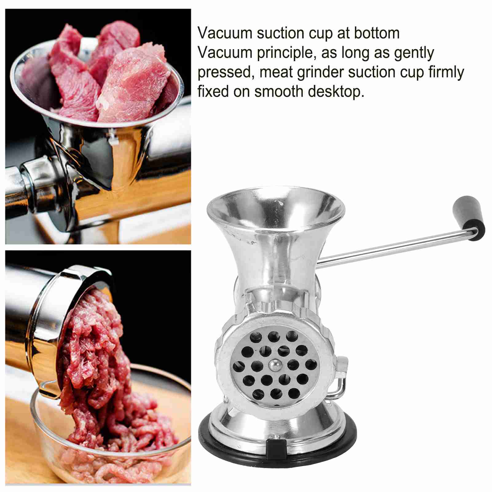 銀アルミニウム合金手動肉挽き肉,家庭用ソーセージ,野菜チョッ - Kitchen Appliances Best のレビューと価格